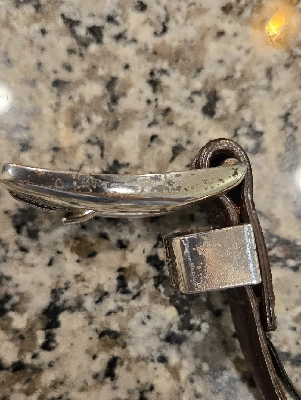 ONYX BY BRIGHTON VTG MEN'S GOLFER BELT.  LEATHER BRAIDED. SIZE 40.